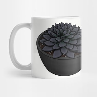 Black Prince Succulent - Echeveria Affinis Mug